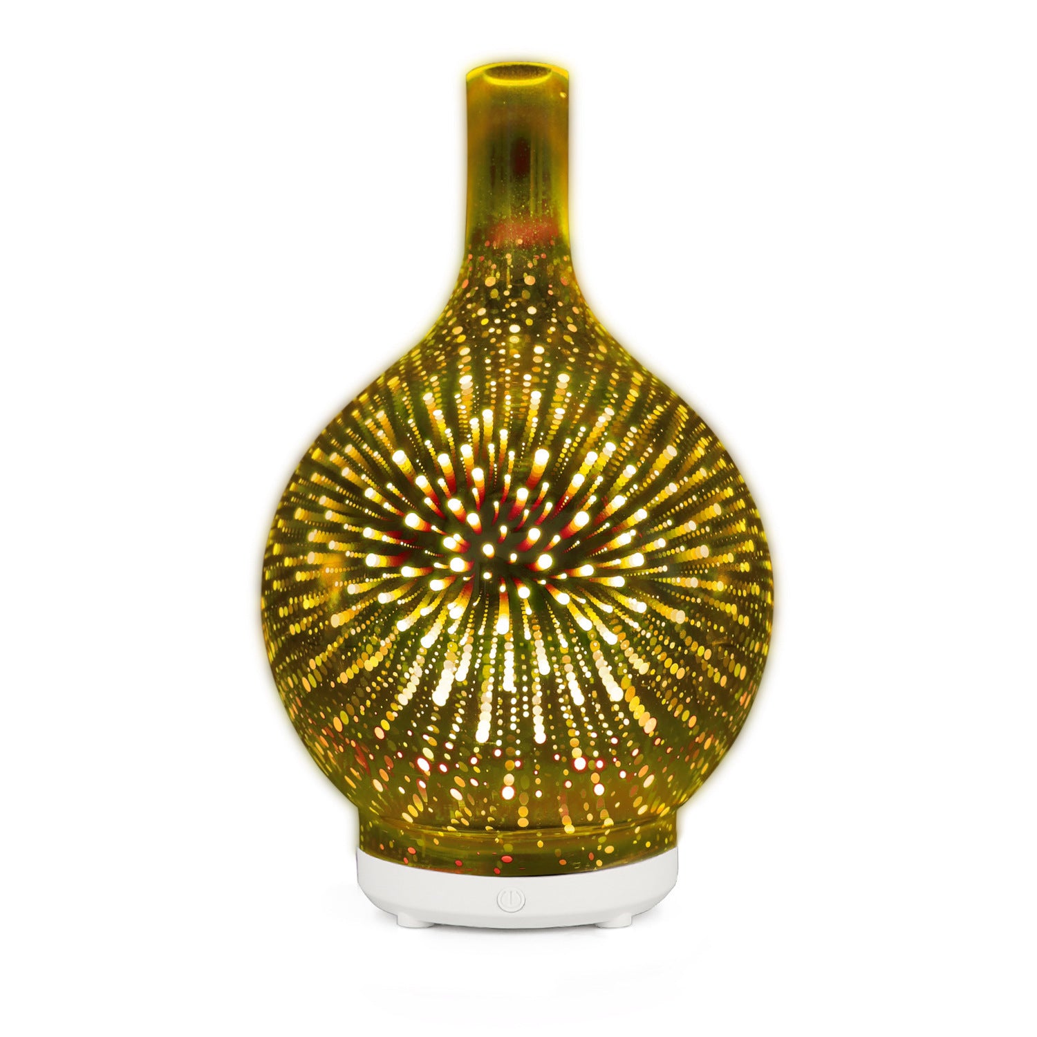Humidificador de jarrón de cristal de colores 5V