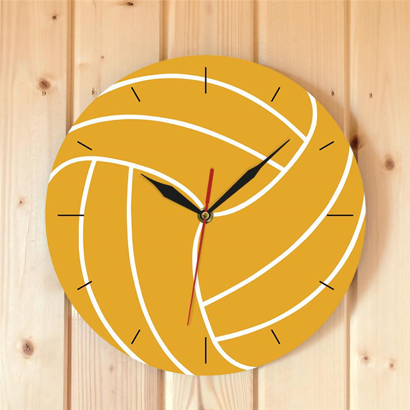 Mode Wanduhr Volleyballspieler Liebhaber Dekoration Wanduhr