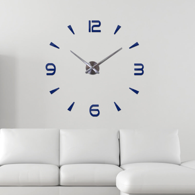 Runde Acryl-3D-Wanduhr zum Aufkleben