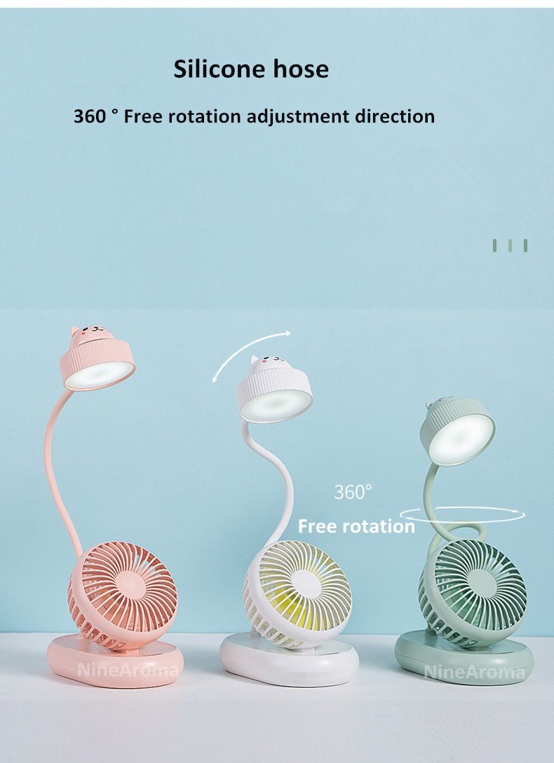 USB Mini-Ventilator LED-Tischlampe