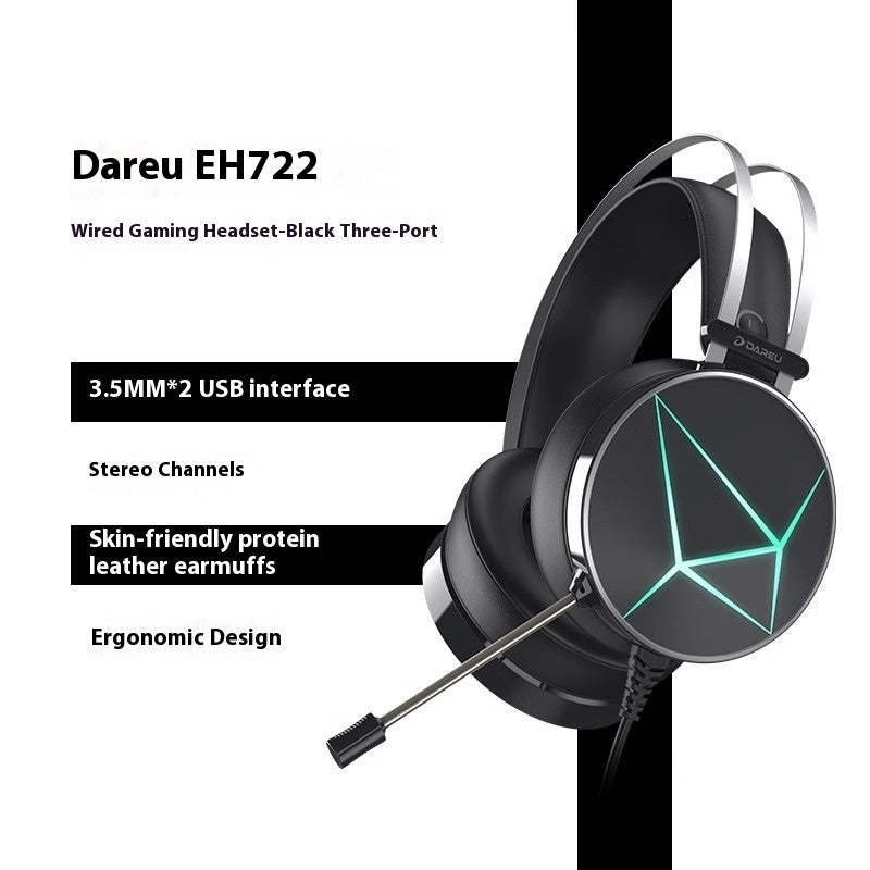 Kabelgebundenes Gaming-Headset mit Geräuschunterdrückung