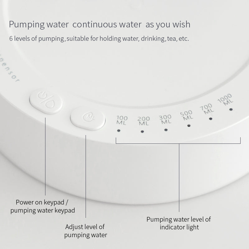 Schreibtischspender Elektrischer Wassergallonen-Automatik-Wasserspender Wiederaufladbarer Wasserspender