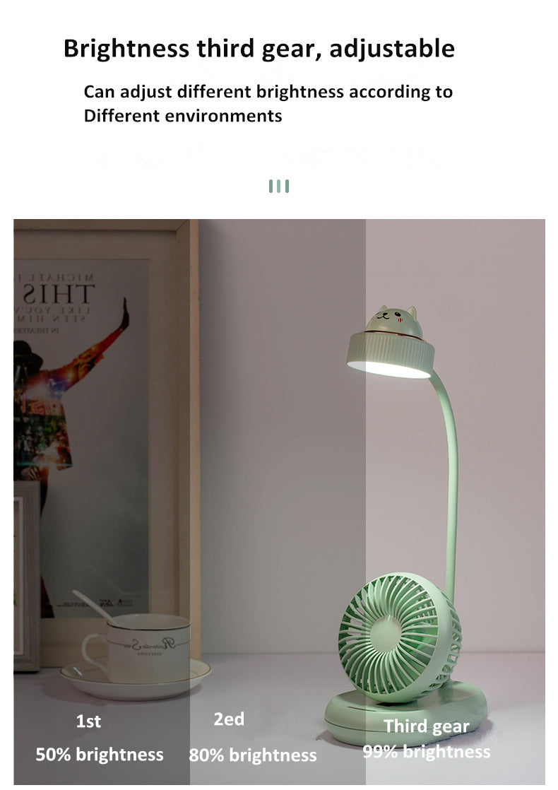 USB Mini-Ventilator LED-Tischlampe