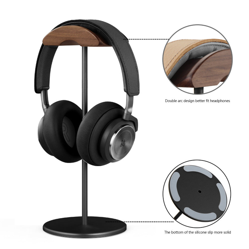 Soporte metálico para auriculares