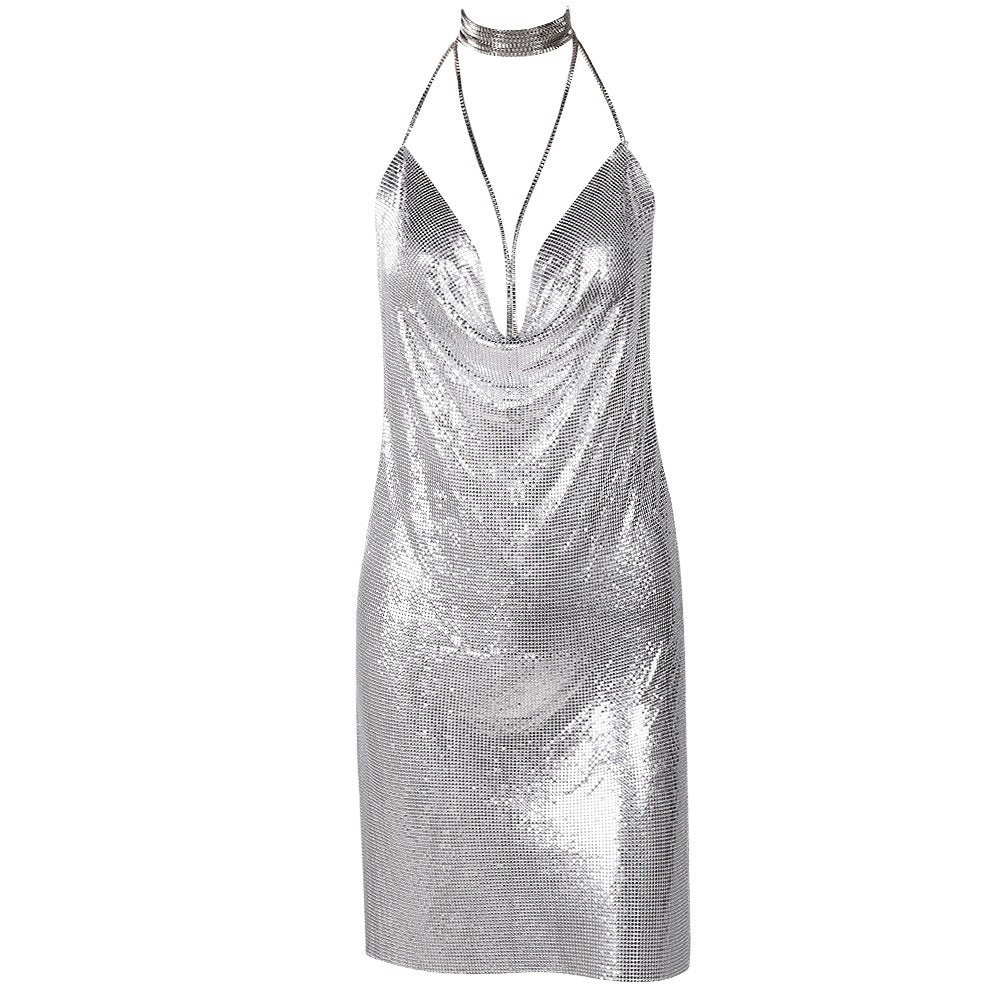 Ketten-Abendkleid