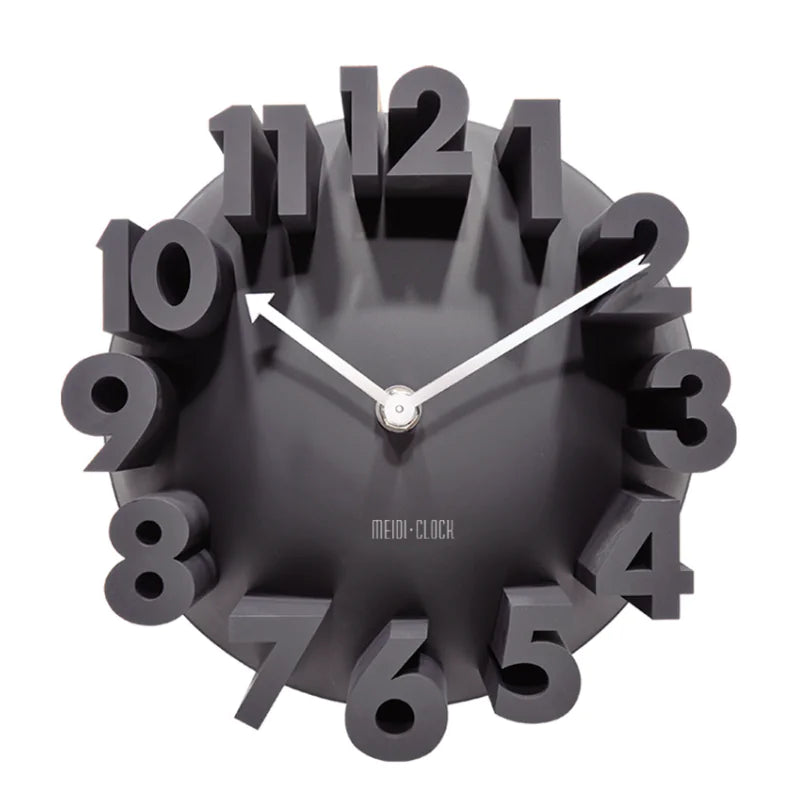 Minimalistische stilvolle 3D-Wanduhr