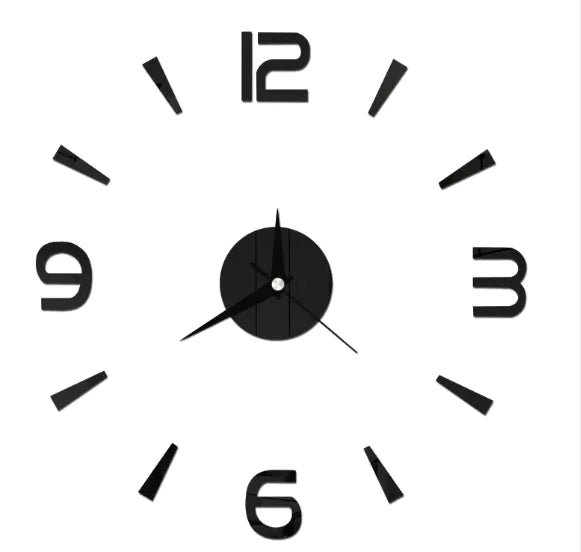 Reloj de pared de espejo acrílico con diseño creativo