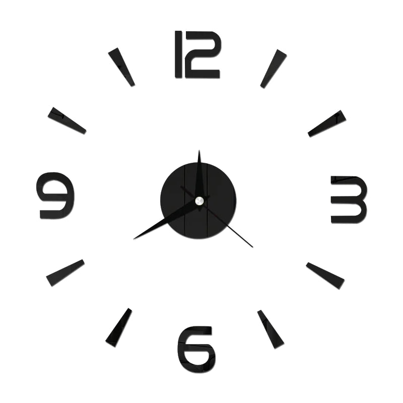 Reloj de pared de espejo acrílico con diseño creativo