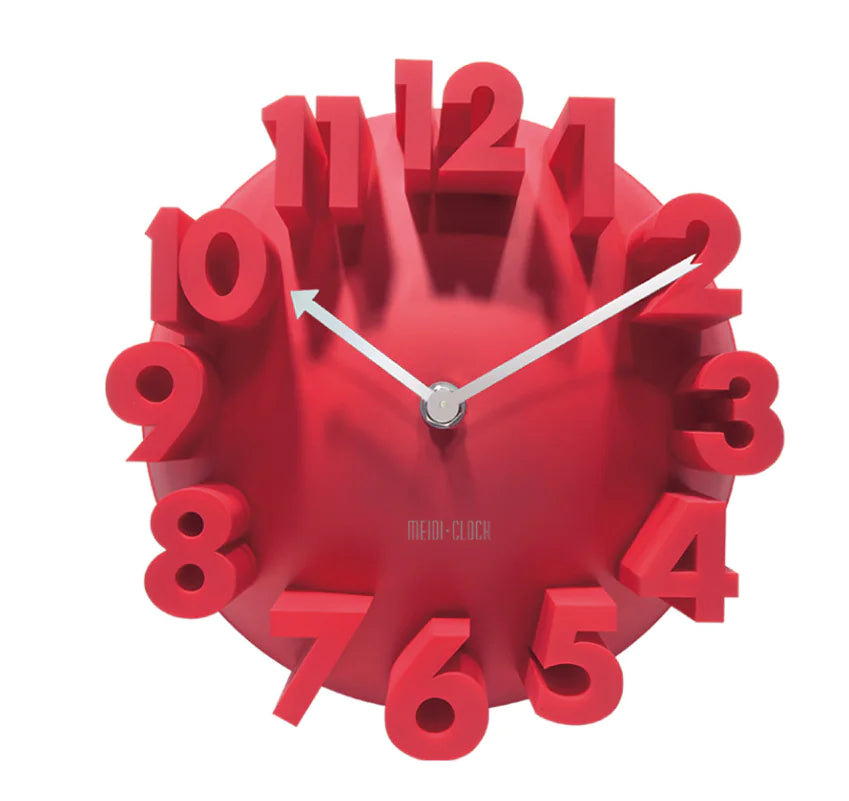 Minimalistische stilvolle 3D-Wanduhr
