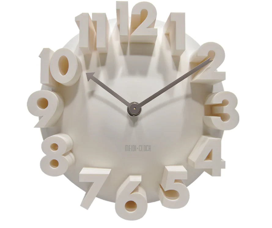 Minimalistische stilvolle 3D-Wanduhr