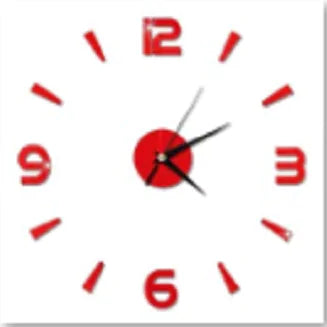 Reloj de pared de espejo acrílico con diseño creativo