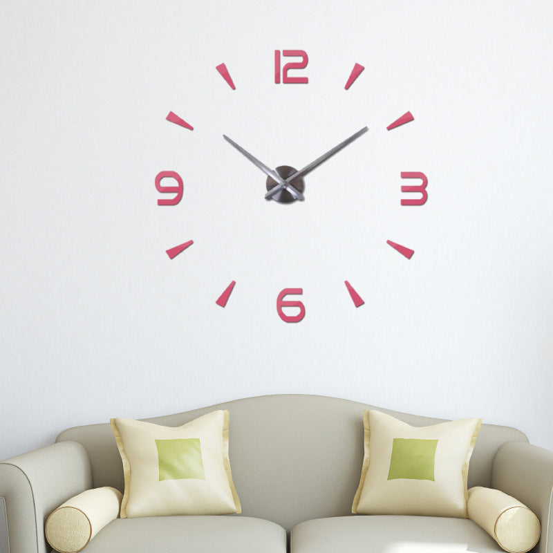 Reloj redondo acrílico 3D con pegatinas