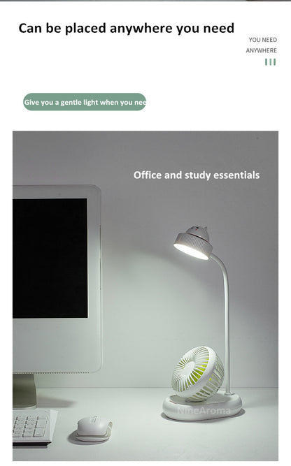 USB Mini-Ventilator LED-Tischlampe
