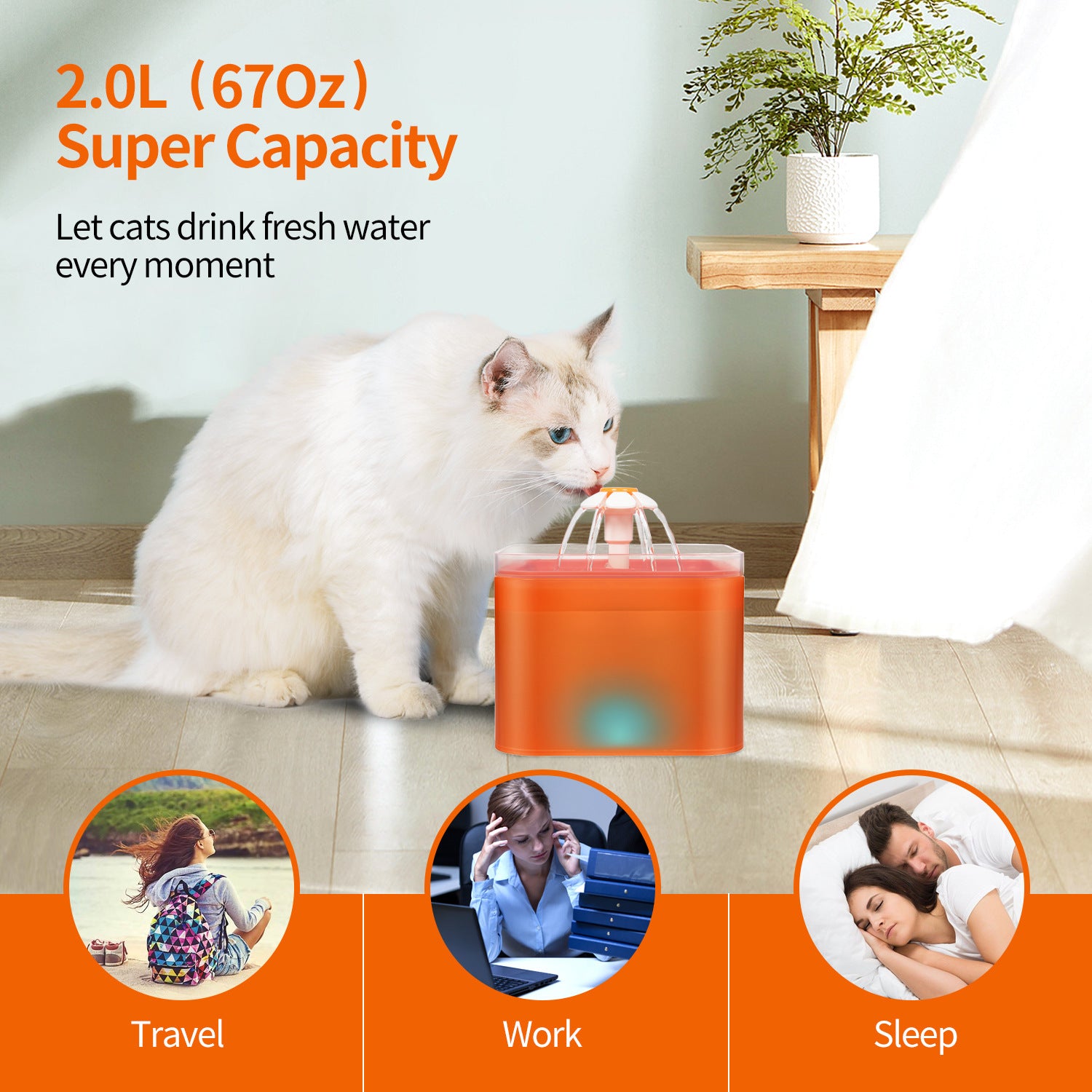 Automatischer CirculatingCat Haustier-Wasserspender