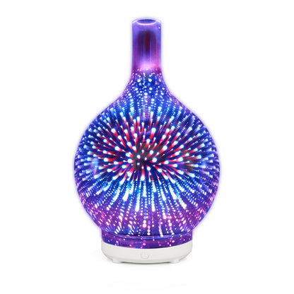 Humidificador de jarrón de cristal de colores 5V