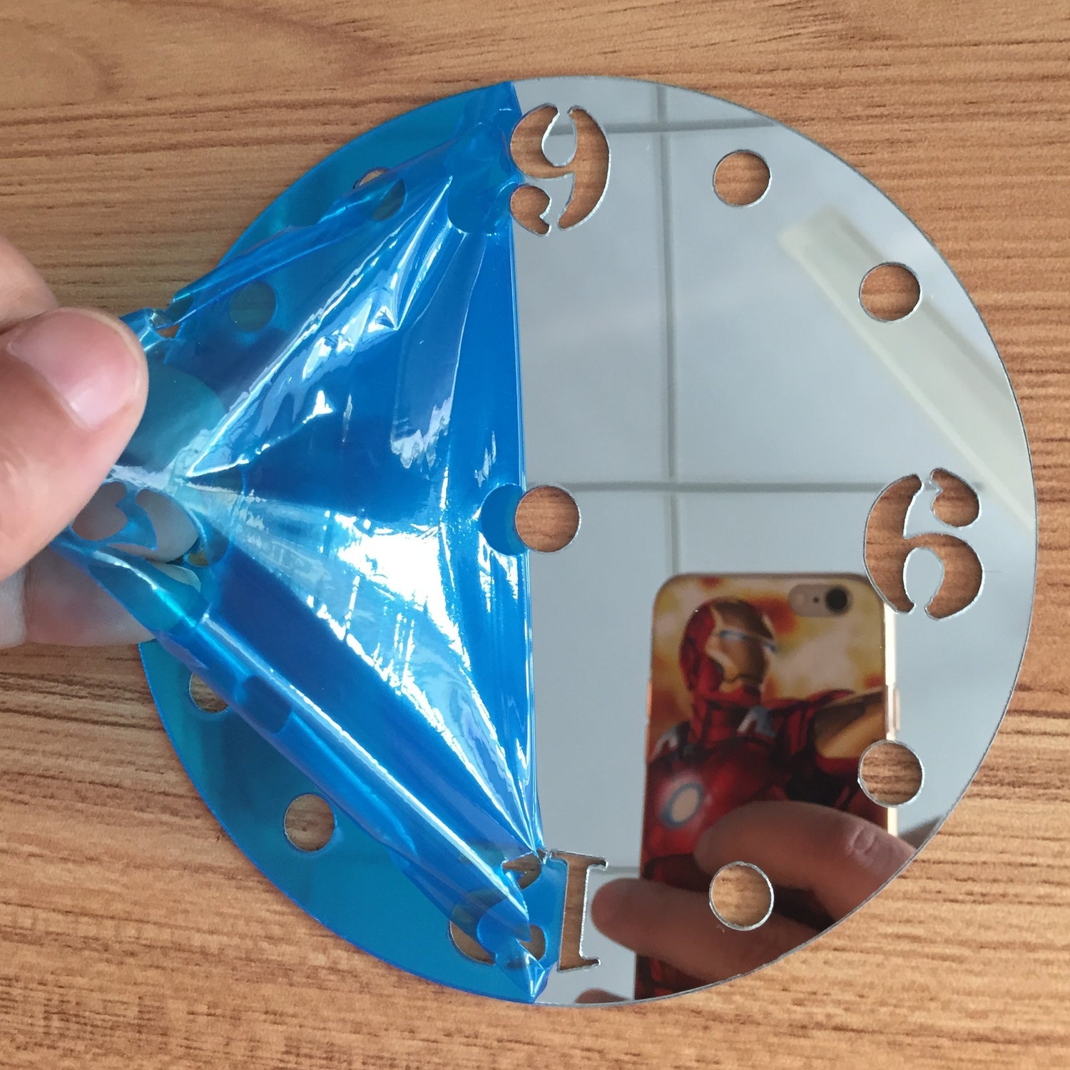 Reloj de pared acrílico DIY creativo de moda