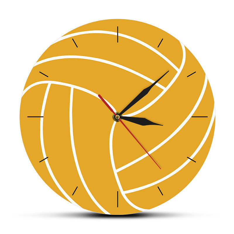 Reloj de pared de moda para jugadores de voleibol, amantes de la decoración del hogar