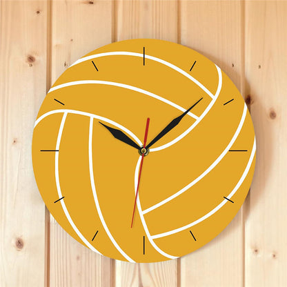 Reloj de pared de moda para jugadores de voleibol, amantes de la decoración del hogar