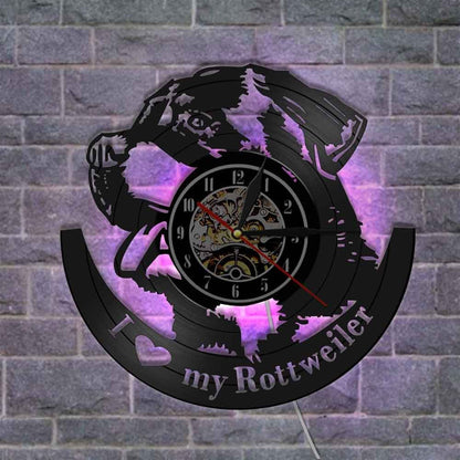 Reloj de pared de vinilo Reloj de pared de vinilo Reloj de pared creativo retro nostálgico Reloj de pared