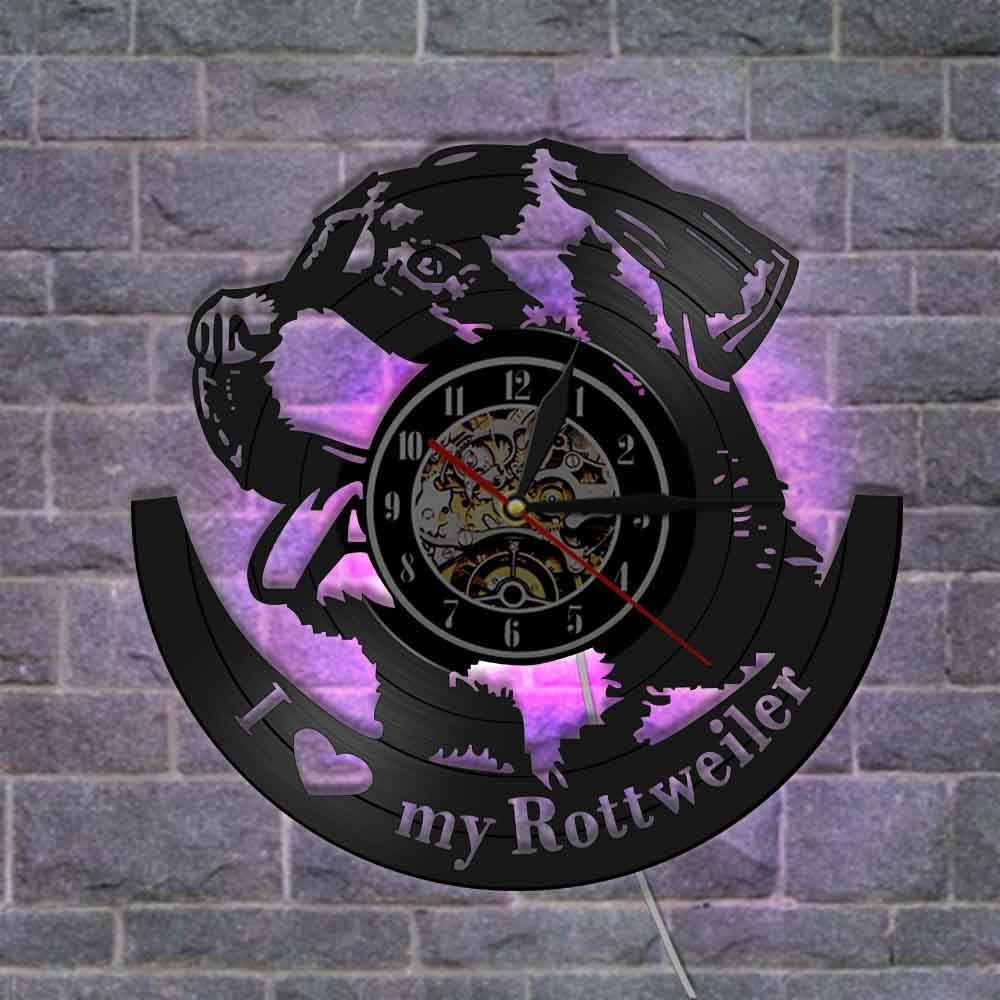 Reloj de pared de vinilo Reloj de pared de vinilo Reloj de pared creativo retro nostálgico Reloj de pared