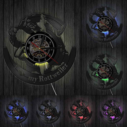 Reloj de pared de vinilo Reloj de pared de vinilo Reloj de pared creativo retro nostálgico Reloj de pared