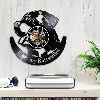 Reloj de pared de vinilo Reloj de pared de vinilo Reloj de pared creativo retro nostálgico Reloj de pared