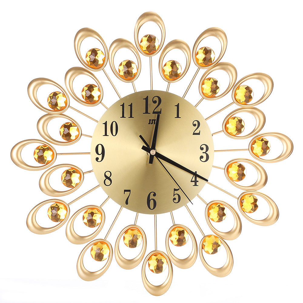 Reloj de pared de hierro forjado con personalidad
