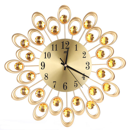 Reloj de pared de hierro forjado con personalidad