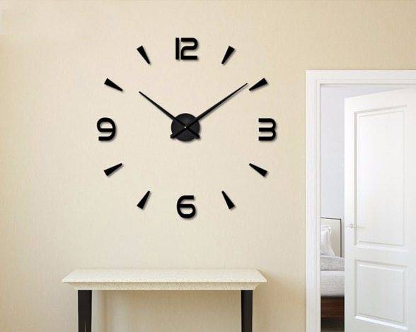 Reloj redondo acrílico 3D con pegatinas