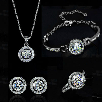 Zeitloser Glamour: Schmuckset in Gold und Silber