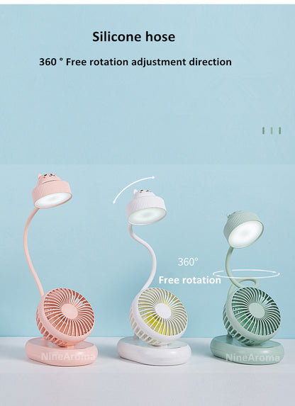 USB Mini-Ventilator LED-Tischlampe