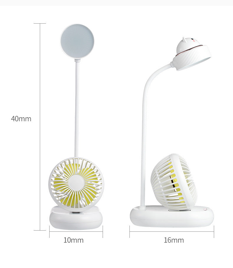 USB Mini-Ventilator LED-Tischlampe
