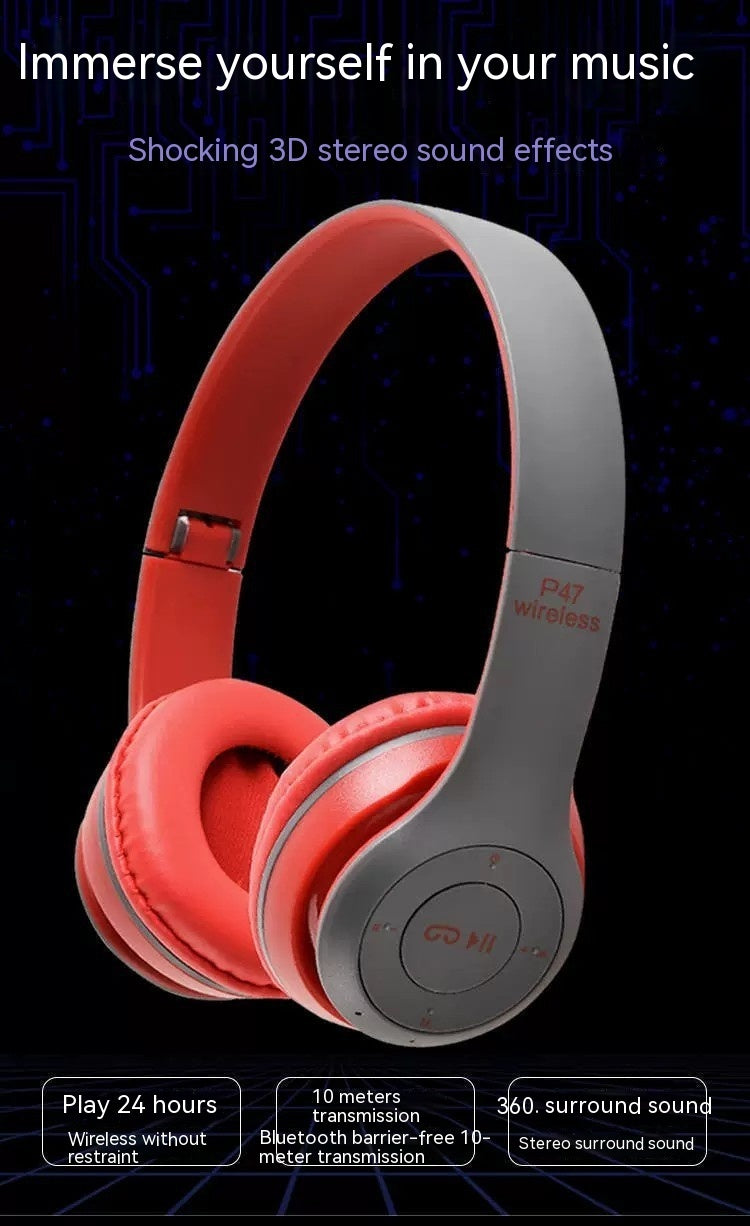 Auriculares Bluetooth P47 Diadema Plegable
