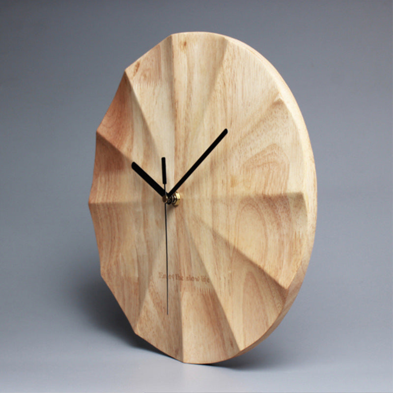 Reloj de pared de madera
