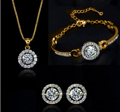 Zeitloser Glamour: Schmuckset in Gold und Silber