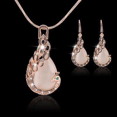 Conjunto de joyas Pavo real