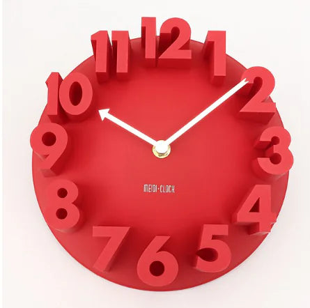 Minimalistische stilvolle 3D-Wanduhr