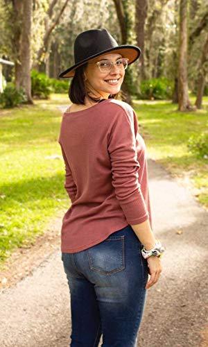 Sombrero Fedora Elegante Colorblock (Negro / Café)