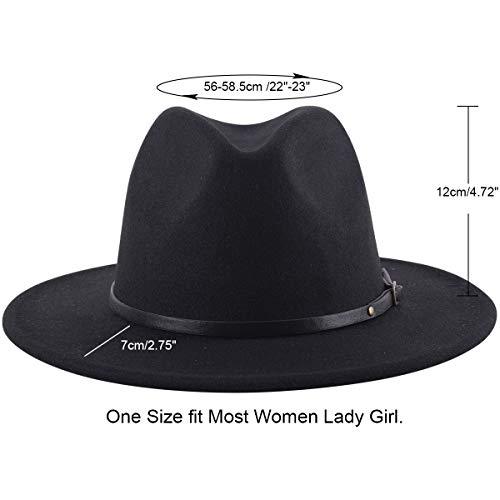 Sombrero Fedora Elegante Colorblock (Negro / Café)