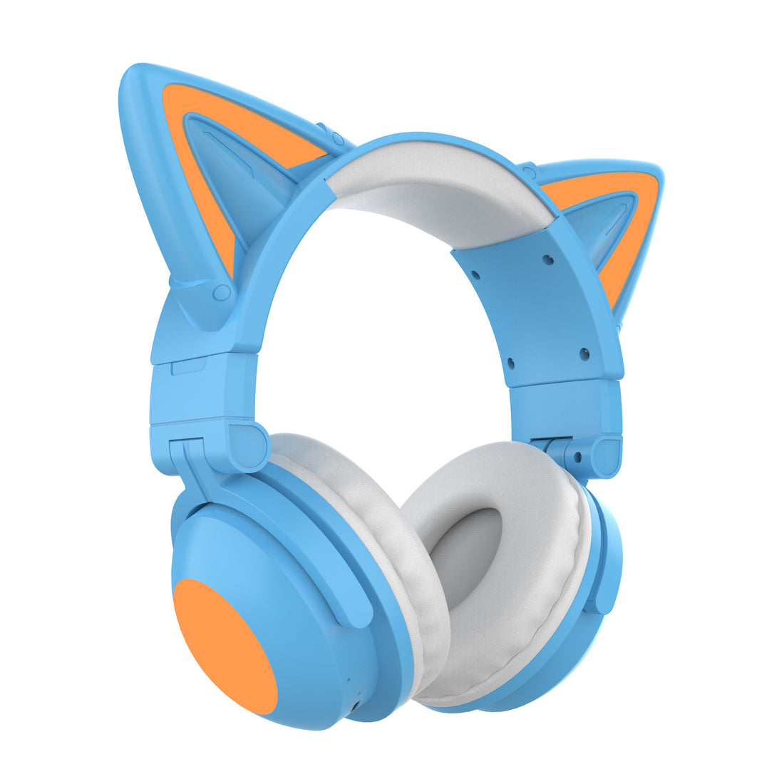 Beleuchteter Bluetooth-Kopfhörer mit Katzenohren (Blütenblatt-Winkel)