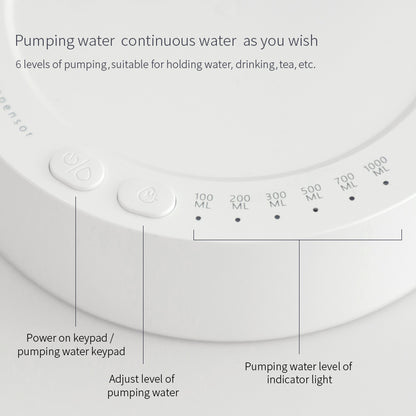 Schreibtischspender Elektrischer Wassergallonen-Automatik-Wasserspender Wiederaufladbarer Wasserspender
