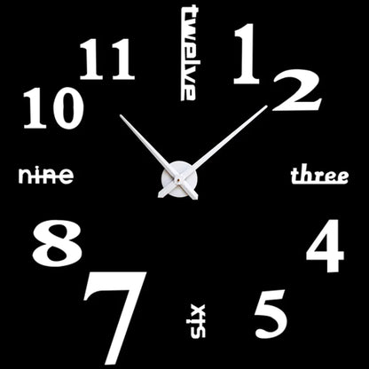 Horloge murale miroir en acrylique au design créatif