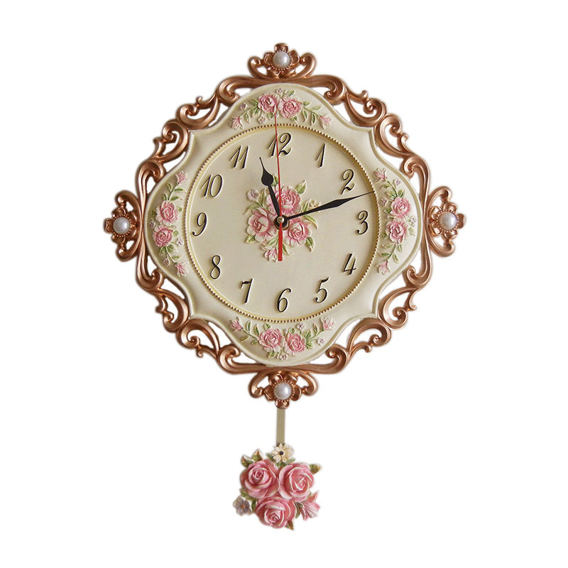Reloj de pared estéreo europeo, reloj silencioso