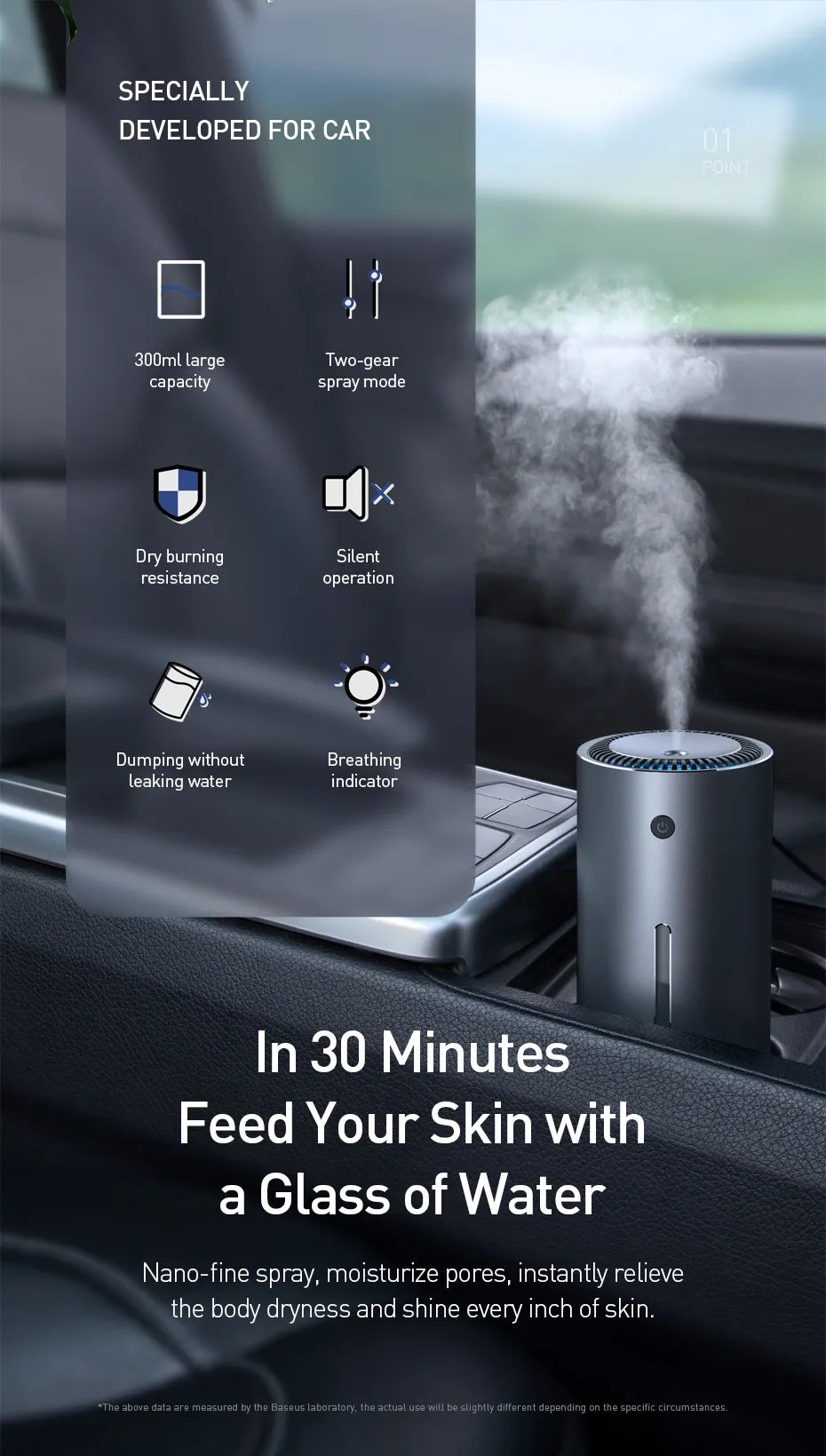 Humidificador de aire para vehículos