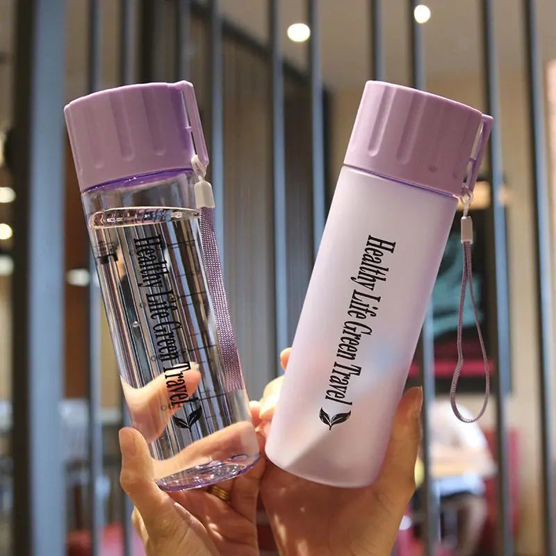Botella de agua deportiva de 550 ml – Diseño esmerilado