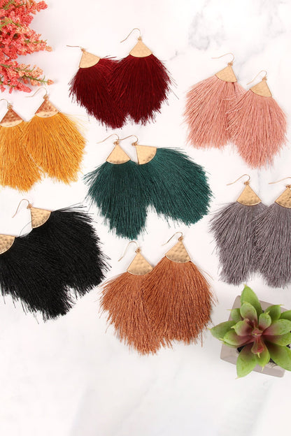 Tasseled earrings