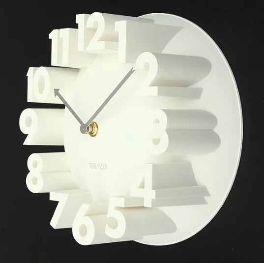 Minimalistische stilvolle 3D-Wanduhr