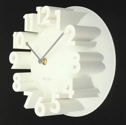 Minimalistische stilvolle 3D-Wanduhr