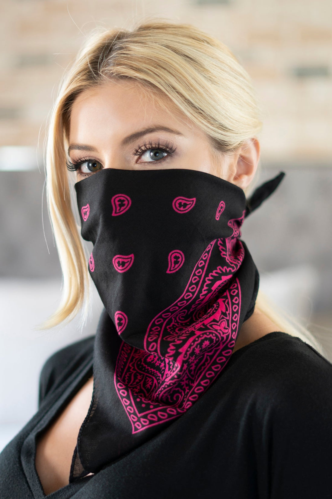Bandana con estampado de cachemira