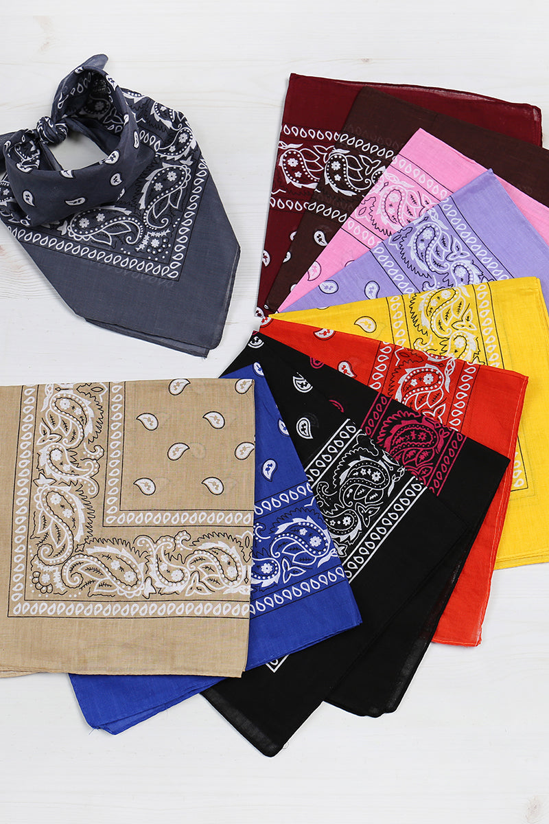 Bandana con estampado de cachemira